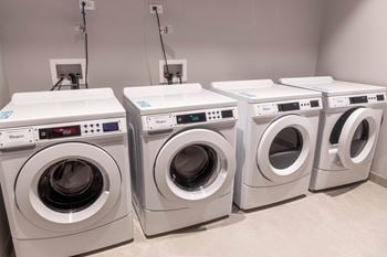 Laundry facilities on each residential floor